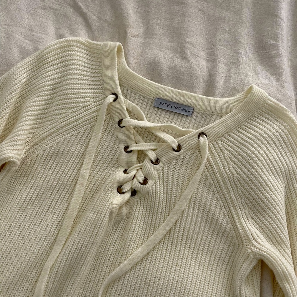 Corset Neck Sweater